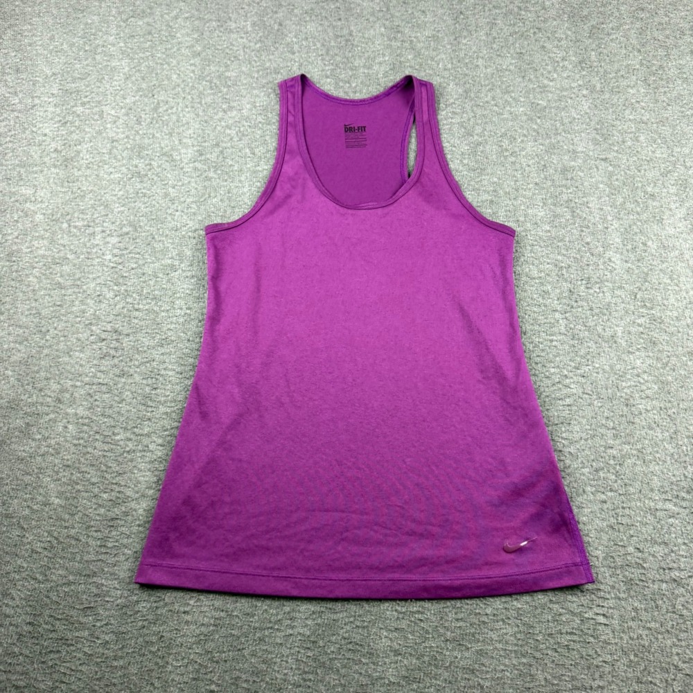 Nike Dri-FIT Womens Purple Racerback Training Tank Top Small 445591-512
